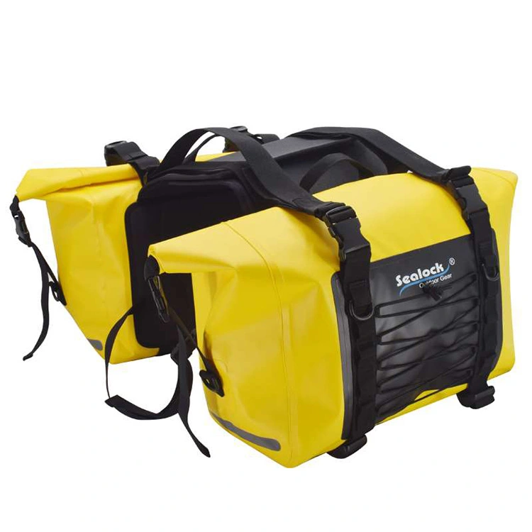 80Liter Motorcycle Waterproof Saddlebags Detachable on Both Sides