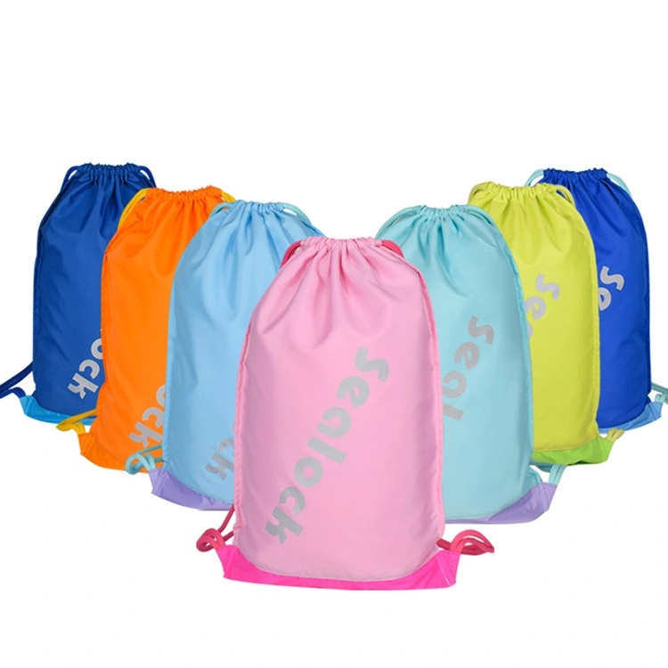 Drawstring Bags 15 Liter Waterproof Interior with Double Layered Rope Pocket